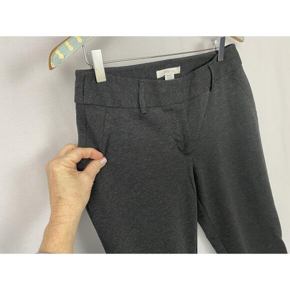 Chicos Ponte Knit Dress Pants Size 0.5 Short Gray Stretch Career 30x29 Small 6P - Picture 2 of 14